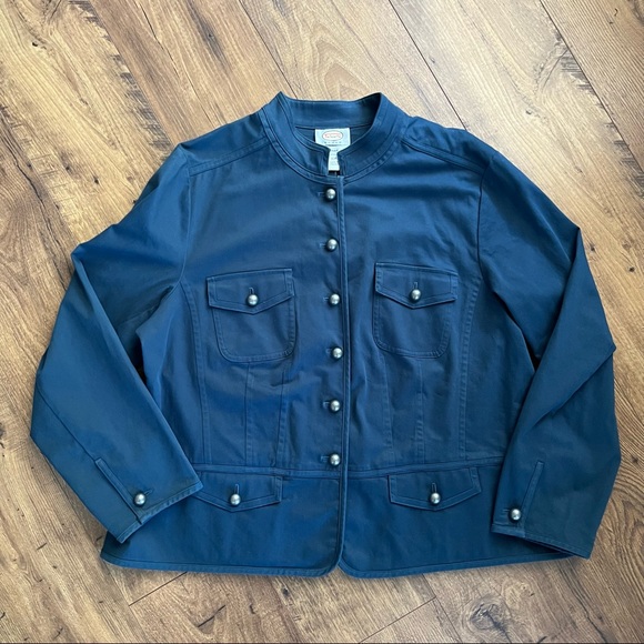Talbots Jackets & Coats Talbots Vintage Womans Stretch Military Style Jacket Poshmark